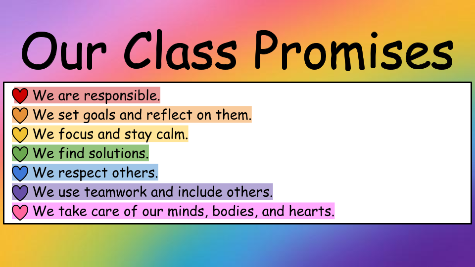 Our Class Promises